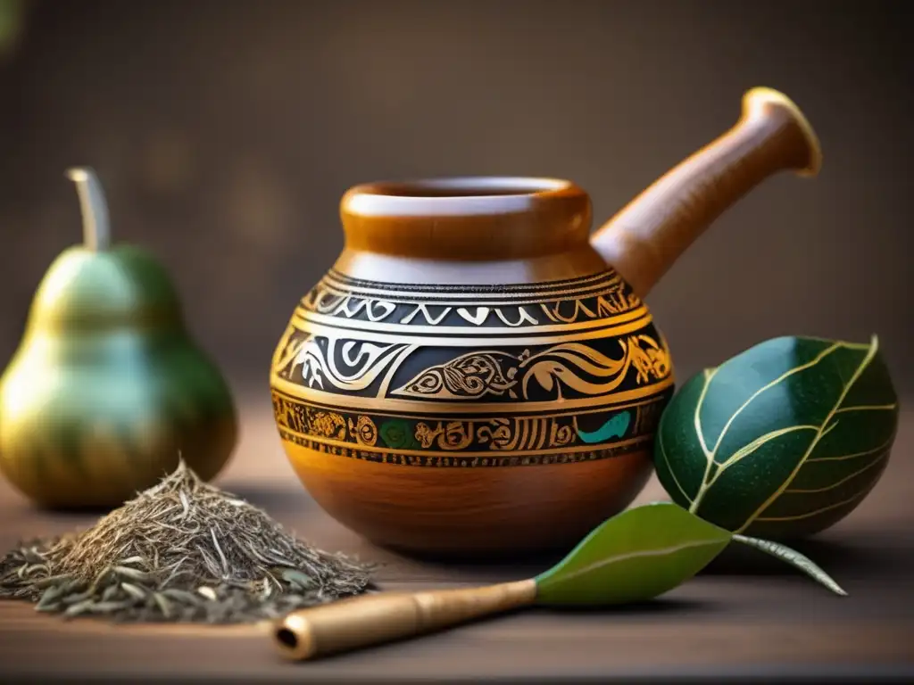 Accesorios para disfrutar el mate: Gourd, yerba, bombilla y tradición