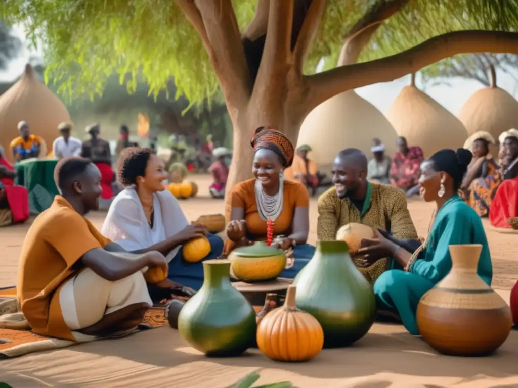 Adaptaciones del ritual del mate en África: grupo diverso disfrutando mate al aire libre