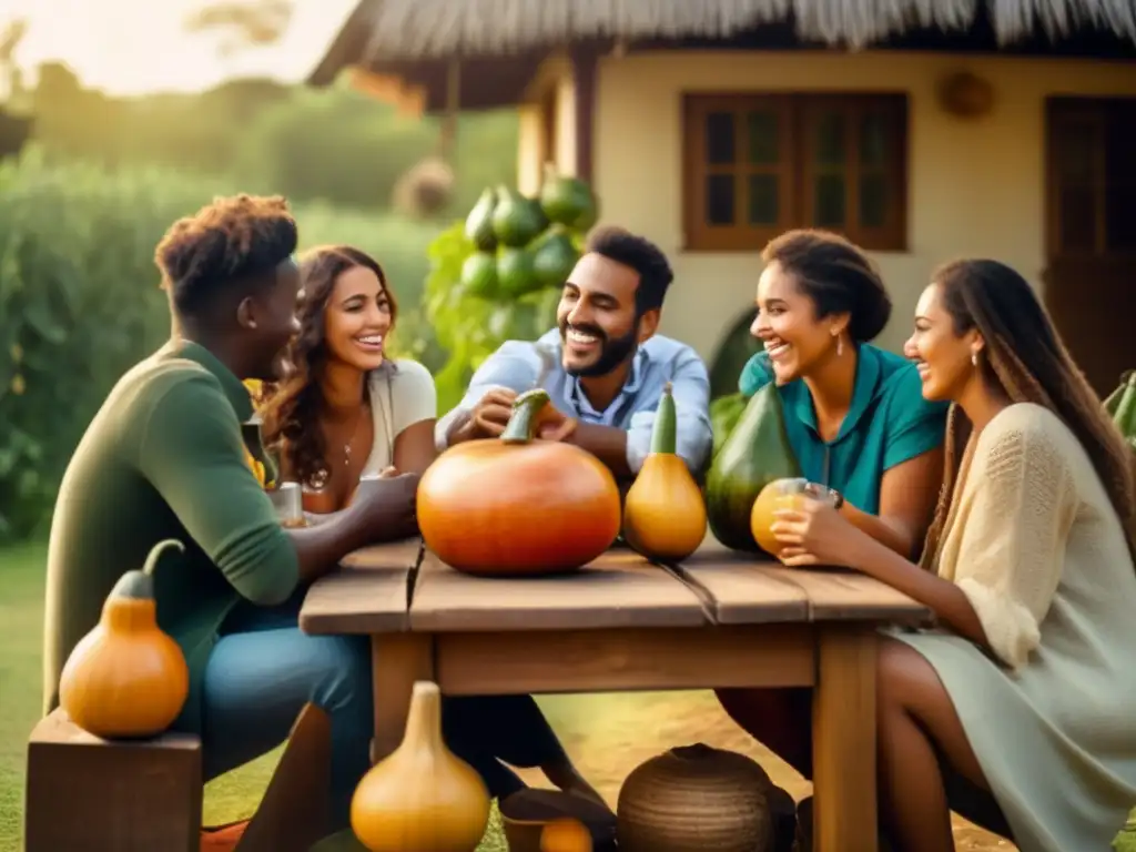 Amigos disfrutando de la tradición del mate en la región rioplatense