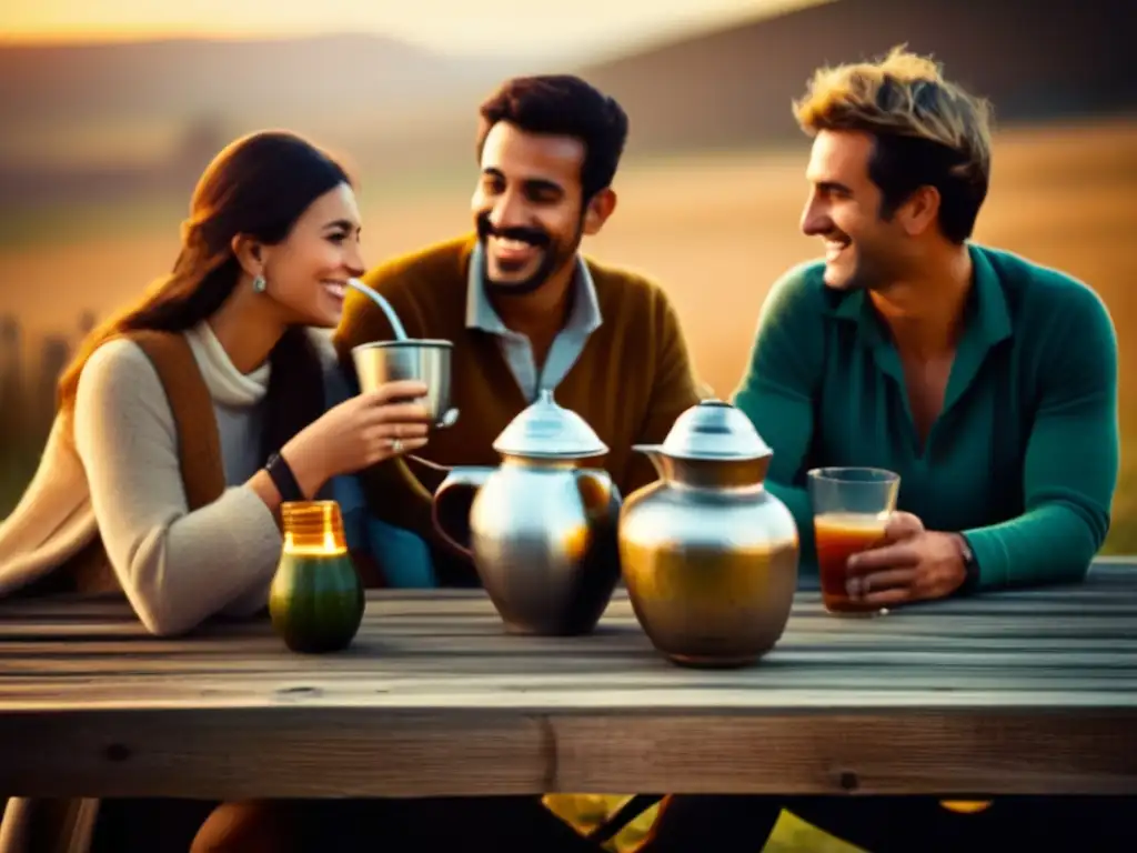 Amigos disfrutando del mate: camaradería, tradición y beneficios para la piel