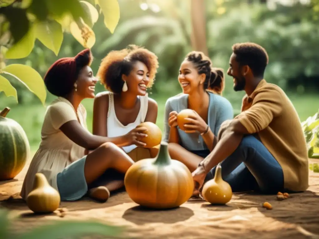 Amigos disfrutando de mate en un entorno natural - Adaptando cultivo mate cambio climático