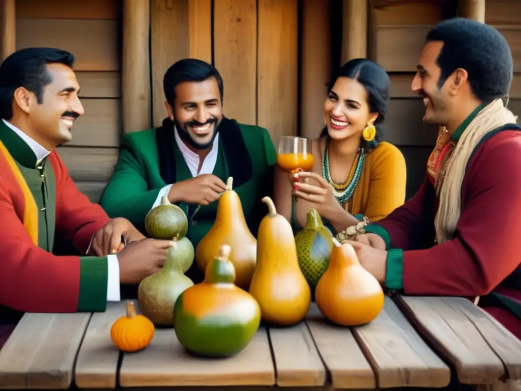 Amigos disfrutando del mate: Origen histórico en Europa