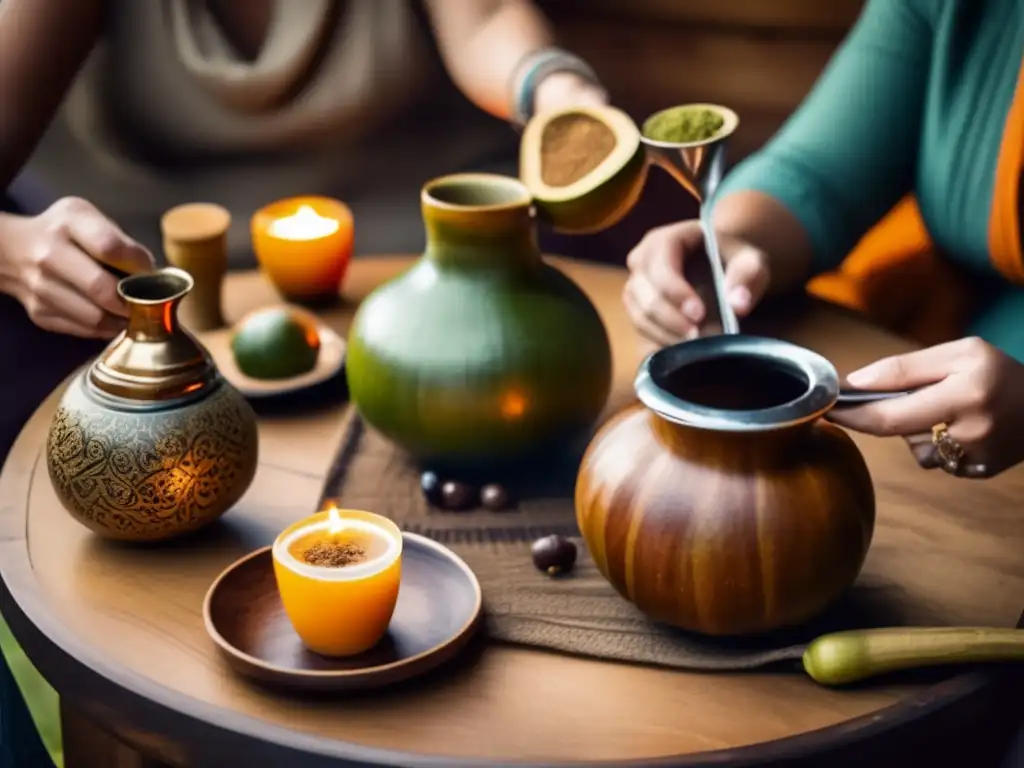 Amigos disfrutando de la tradición del mate con técnicas modernas (Técnicas modernas cebado mate tradicional)