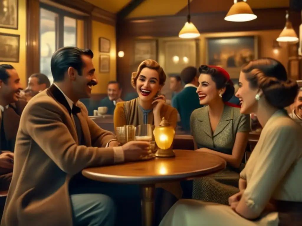 Apariciones icónicas del mate en cine: escena vintage en un café argentino, camaradería, amistad y conexión social