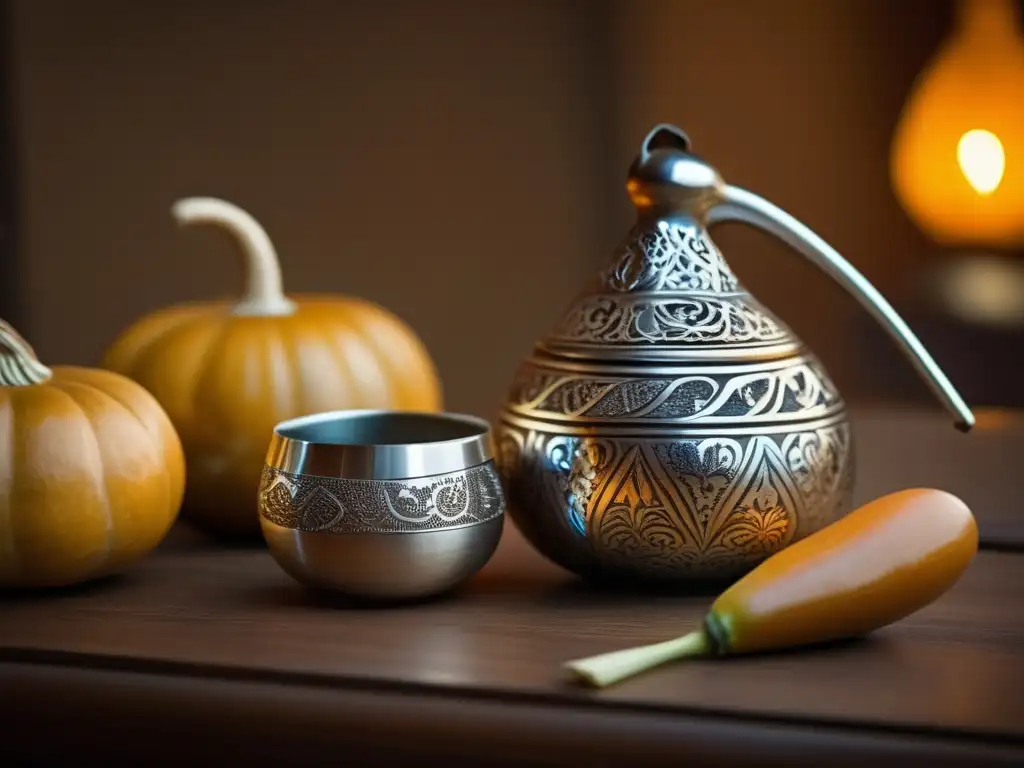 Gourd y bombilla de mate tradicional con elegancia y calidez - Interacciones medicamentosas con mate