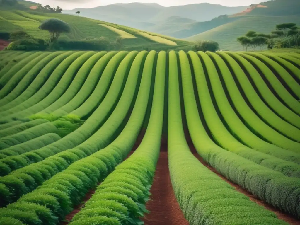 Campo rioplatense con cultivo de yerba mate - Tradición y conexión armoniosa con la naturaleza - Automatización siembra cosecha yerba mate