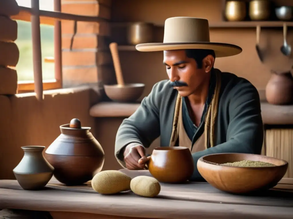 Cebado del mate en la región rioplatense: Tradición y ritual con gaucho, yerba mate, y más