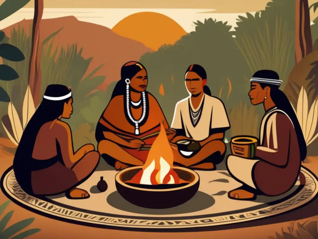 Ceremonia indígena con mate: Tradición del mate en la región rioplatense