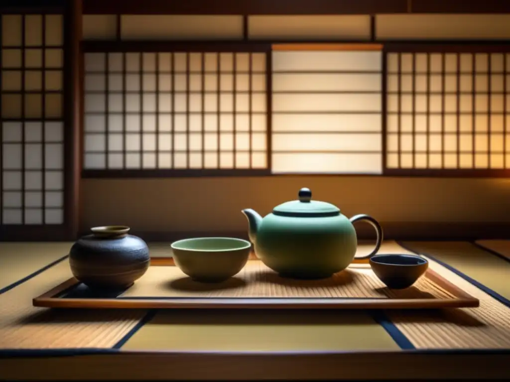 Ceremonia de té japonés con influencia cultural del mate en Japón