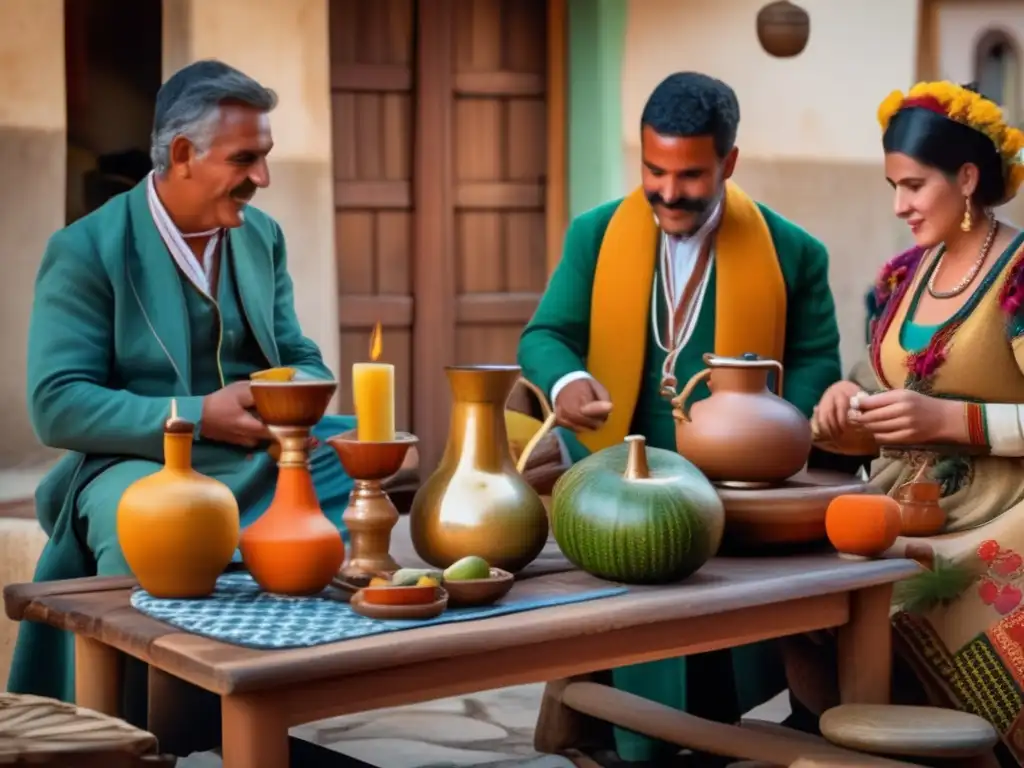 Ceremonia tradicional del mate en la región rioplatense