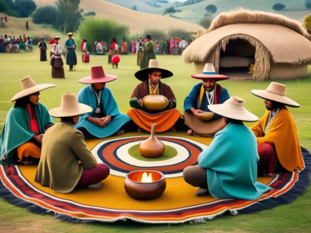 Ceremonia tradicional de mate en la región rioplatense