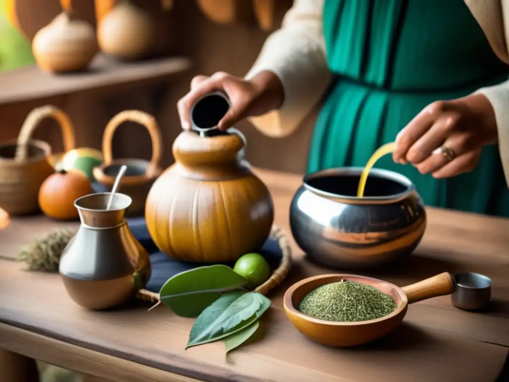 Ceremonia tradicional de mate en una comunidad rioplatense en Norteamérica