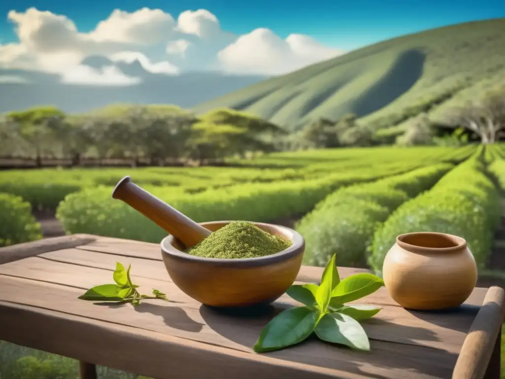 Cultivo de Yerba Mate en verano: Plantación exuberante, ritual tradicional y conexión con la naturaleza