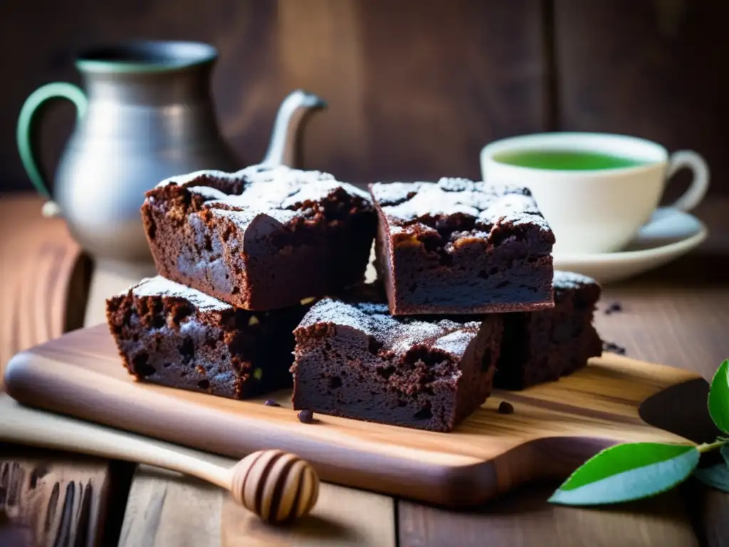 Deliciosos brownies de chocolate con yerba mate - Recetas de brownies con yerba mate