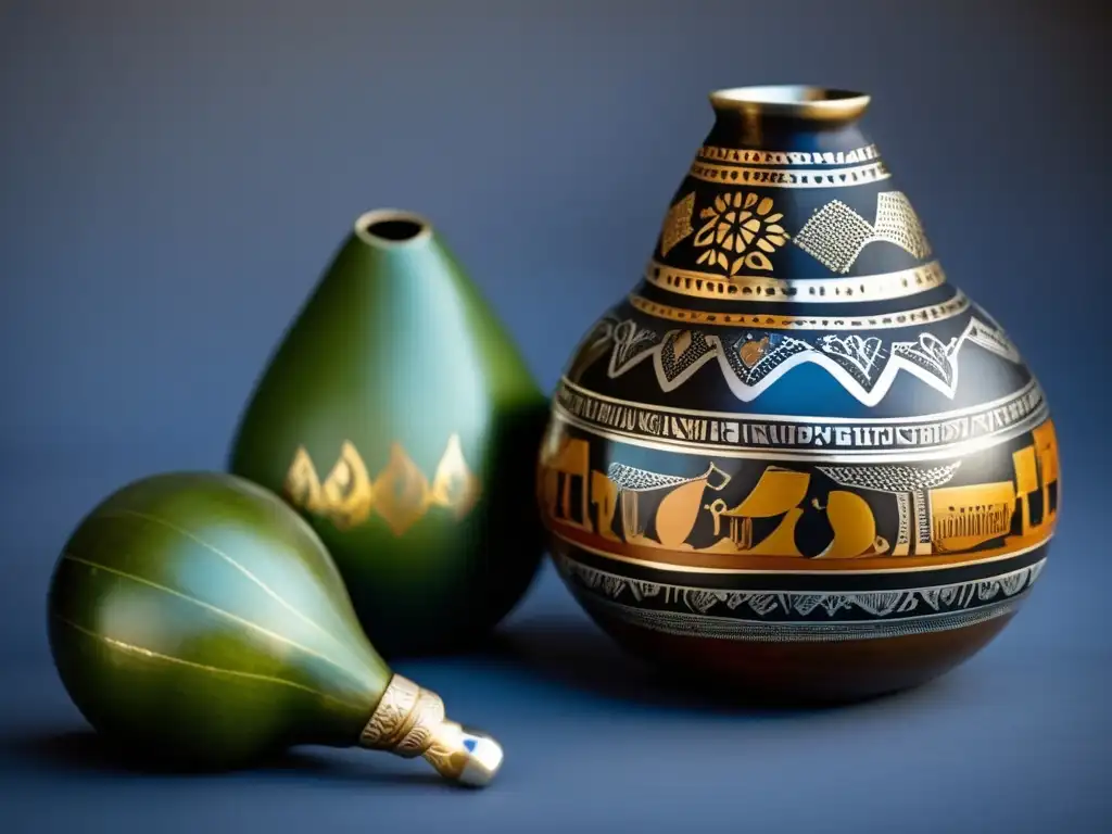 Diseños del mate rioplatense tradicional: gourd, bombilla, historia, cultura, ornamentos, plata, simbolos, escenas, artesania, bebida