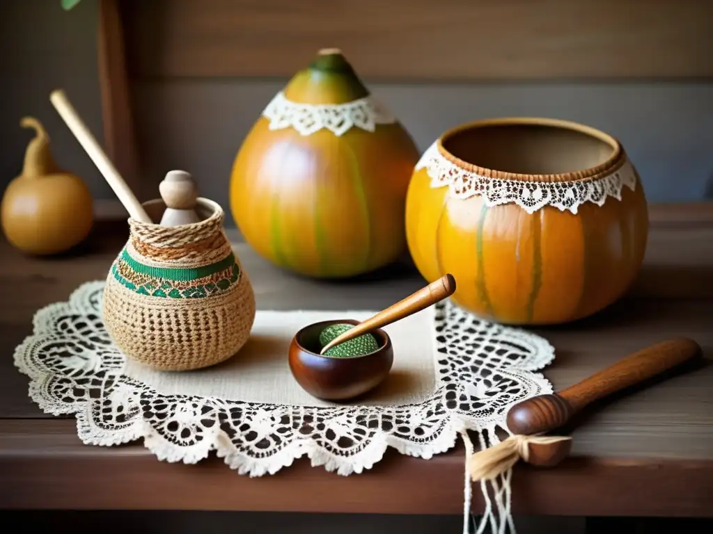 Escena de preparación de mate tradicional en la región rioplatense: Yerbas suaves para mate tradicional