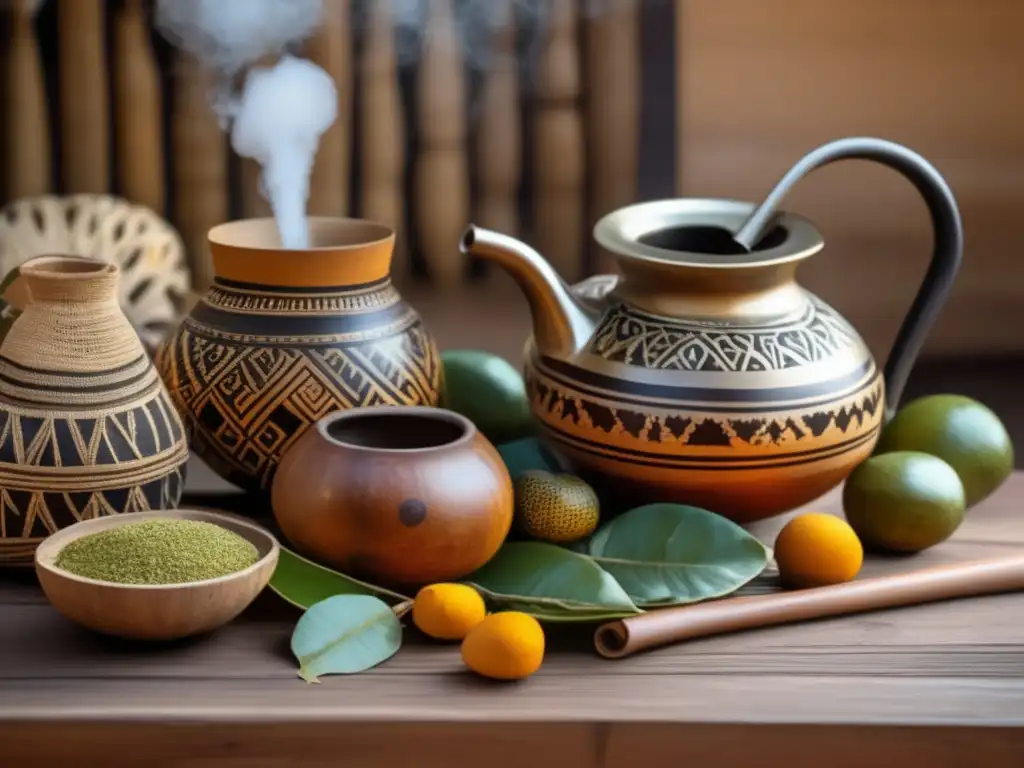 Escena vintage de mate en Sudamérica - Recetas a base de mate tradicional