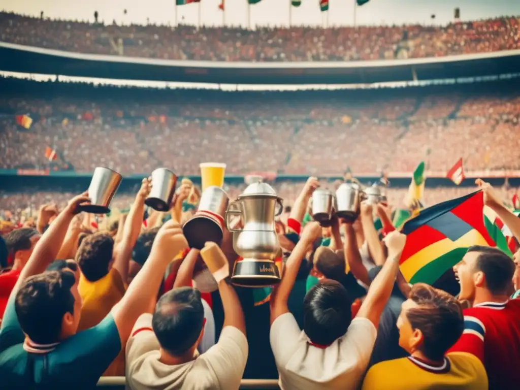 Fans del mate en estadio de fútbol: tradición Rioplatense