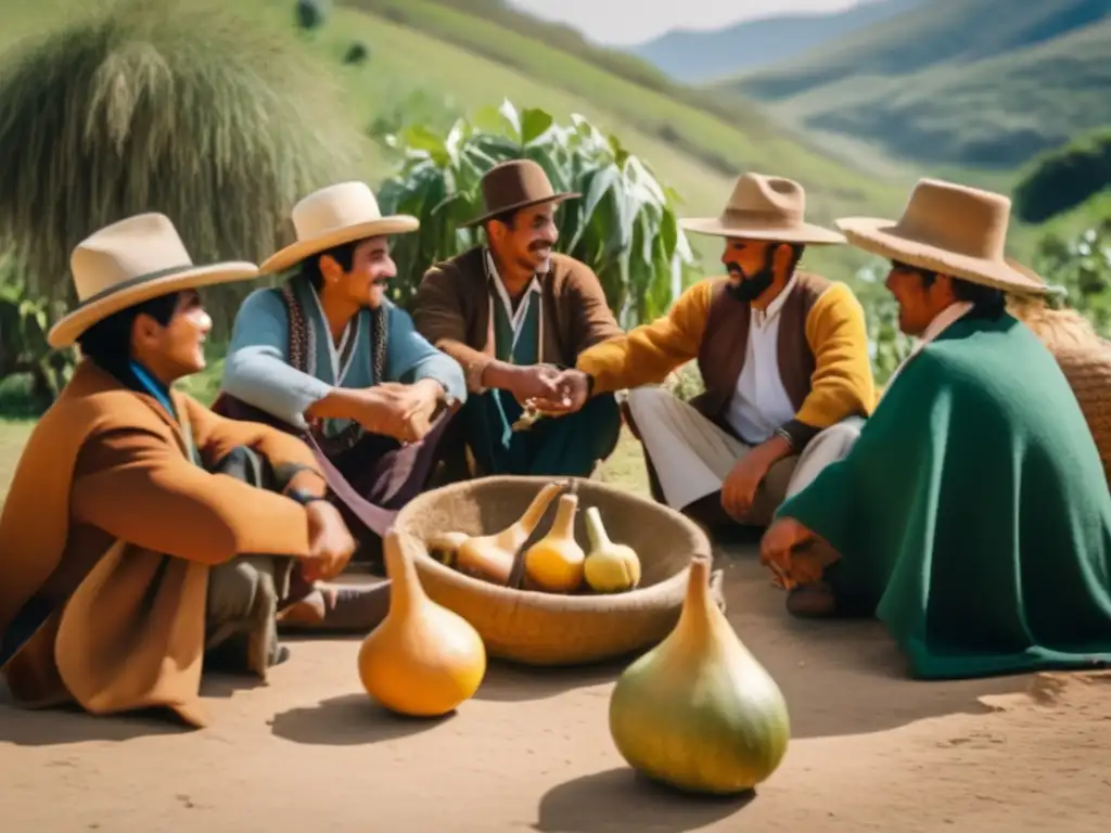 Grupo disfrutando mate con beneficios medicinales en Rioplatense