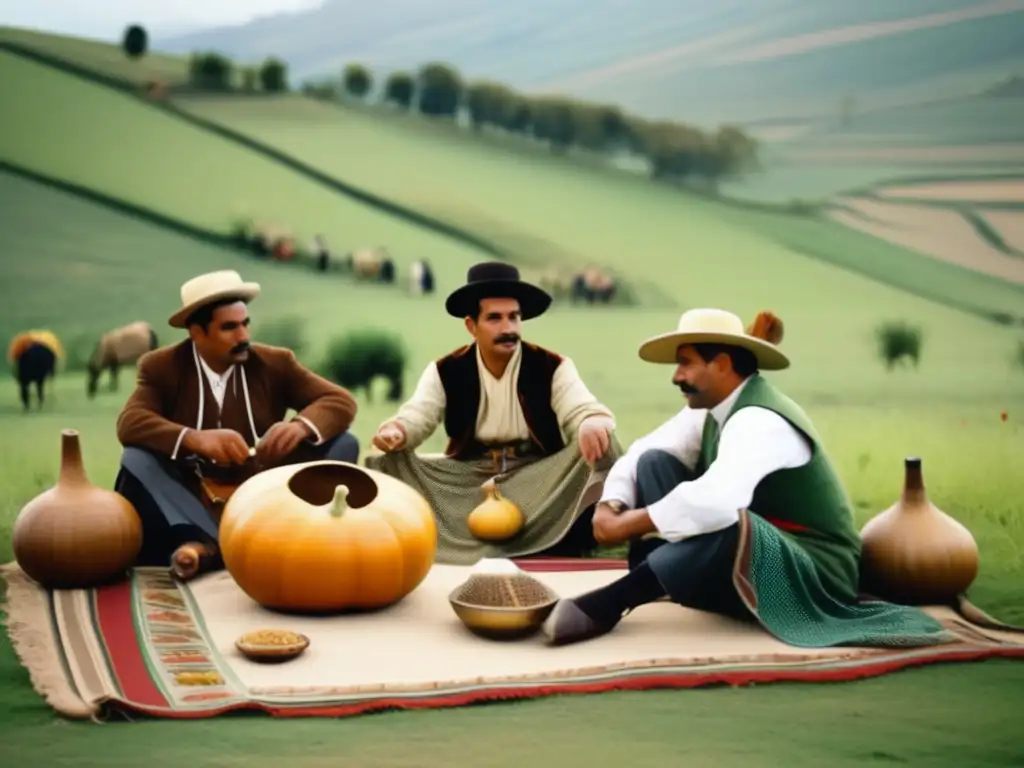 Grupo disfrutando de una tradicional infusión de mate con aroma a vainilla