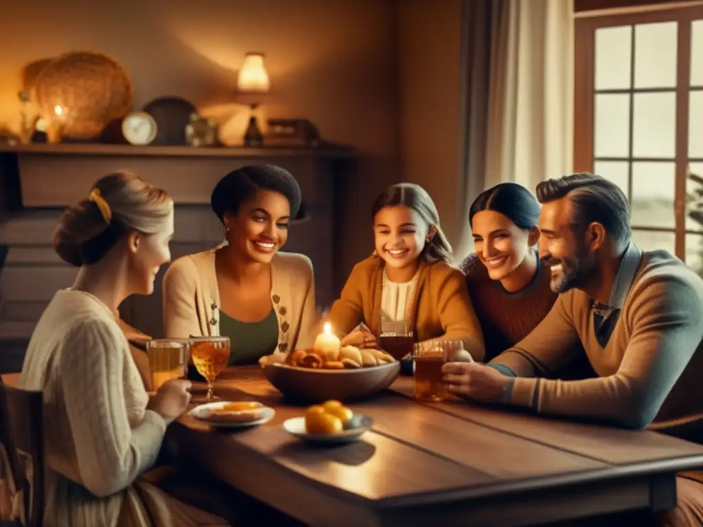 Imagen: Familia compartiendo mate, transmitiendo cultura rioplatense