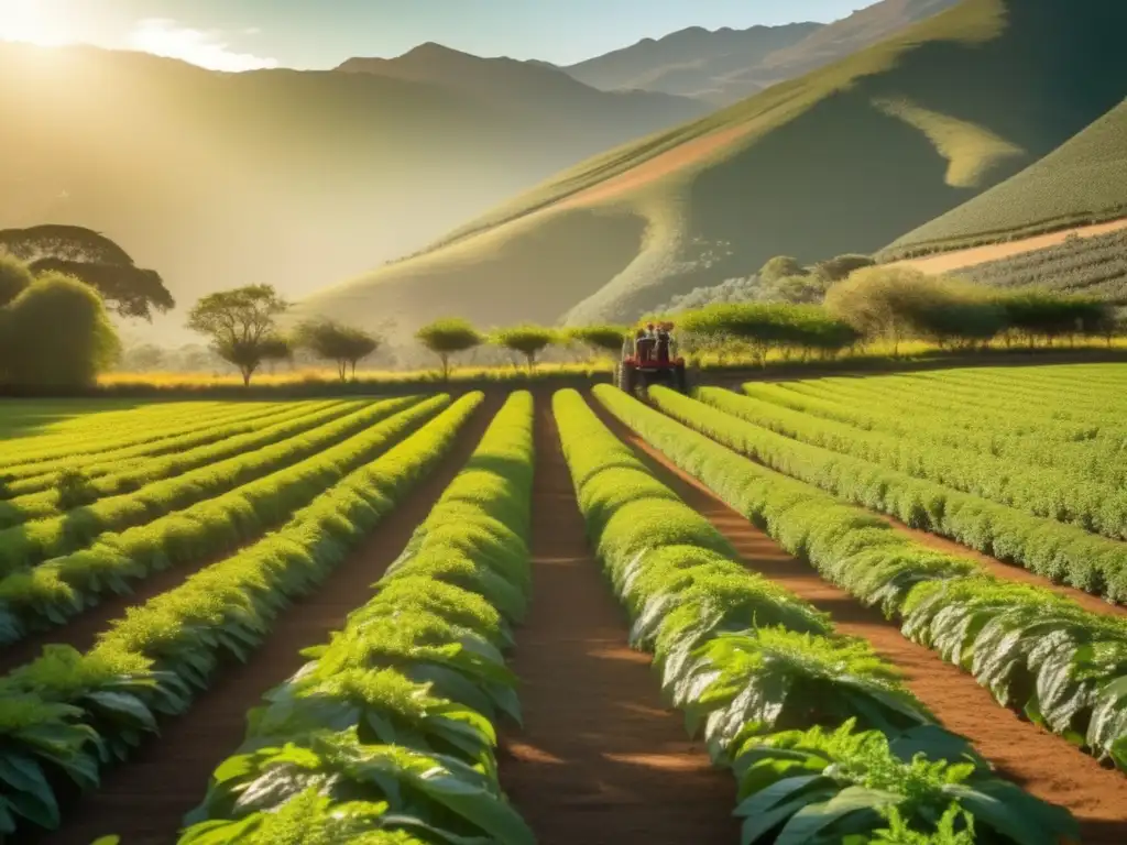 Influencia Agricultura de Precisión en Producción de Mate: Lujosa plantación de yerba mate en Argentina, fusionando tradición y tecnología