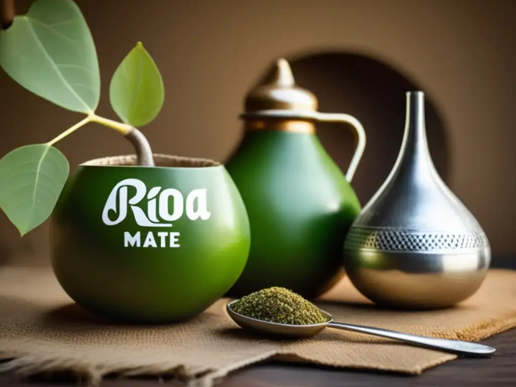 Marcas rioplatenses de mate en el mercado global, imagen vintage con tres marcas icónicas y proceso de producción tradicional