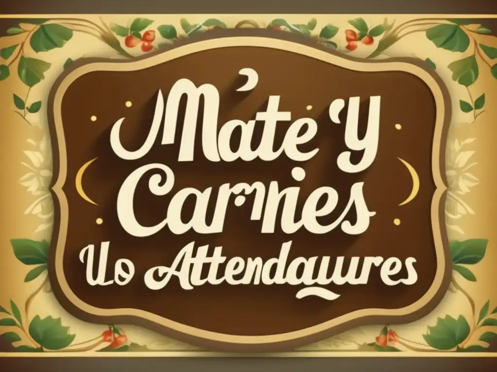 Maridaje mate carnes frías: encanto vintage