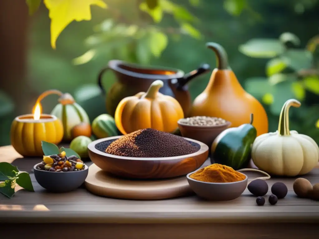 Maridajes innovadores con mate Maridajes innovadores con mate: mesa de madera rústica, mate, chocolates, pastelería y ambiente acogedor