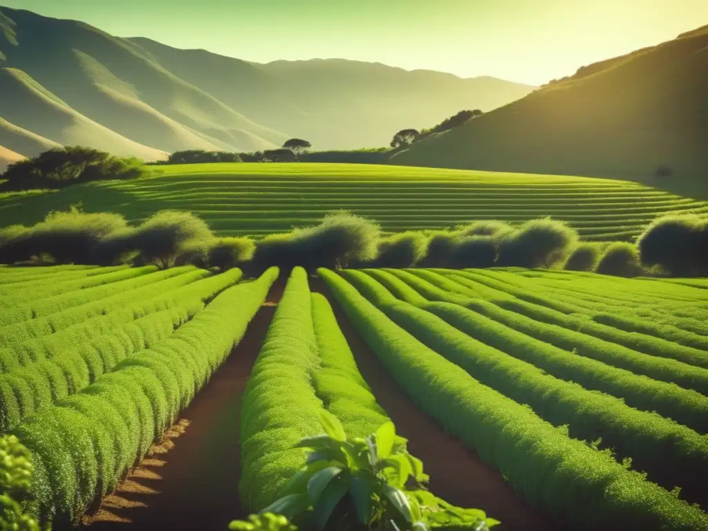 Plantación de yerba mate en Argentina: Proceso de cultivo de yerba mate en un campo infinito