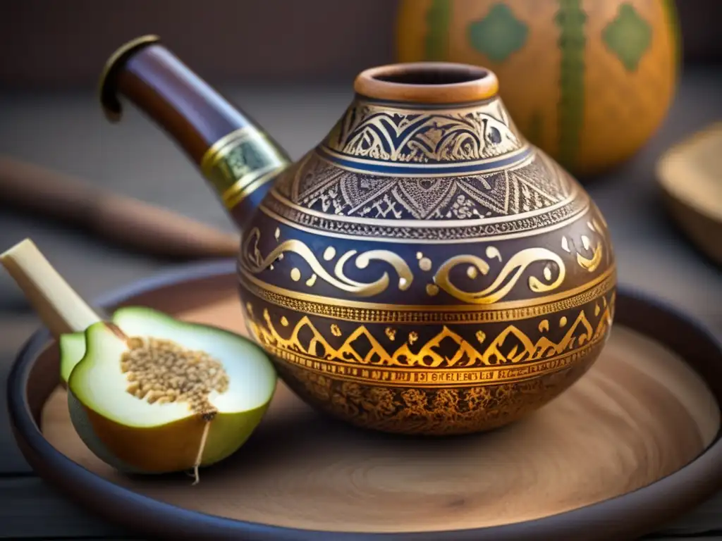 Mate gourd artesanal con grabados y personalización: tradición rioplatense