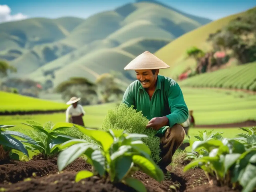 Plantación de yerba mate con biofertilizantes para producción de alta calidad