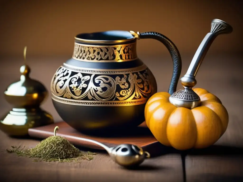 Mate gourd y bombilla con mate té: tradición, arte y beneficios para la salud