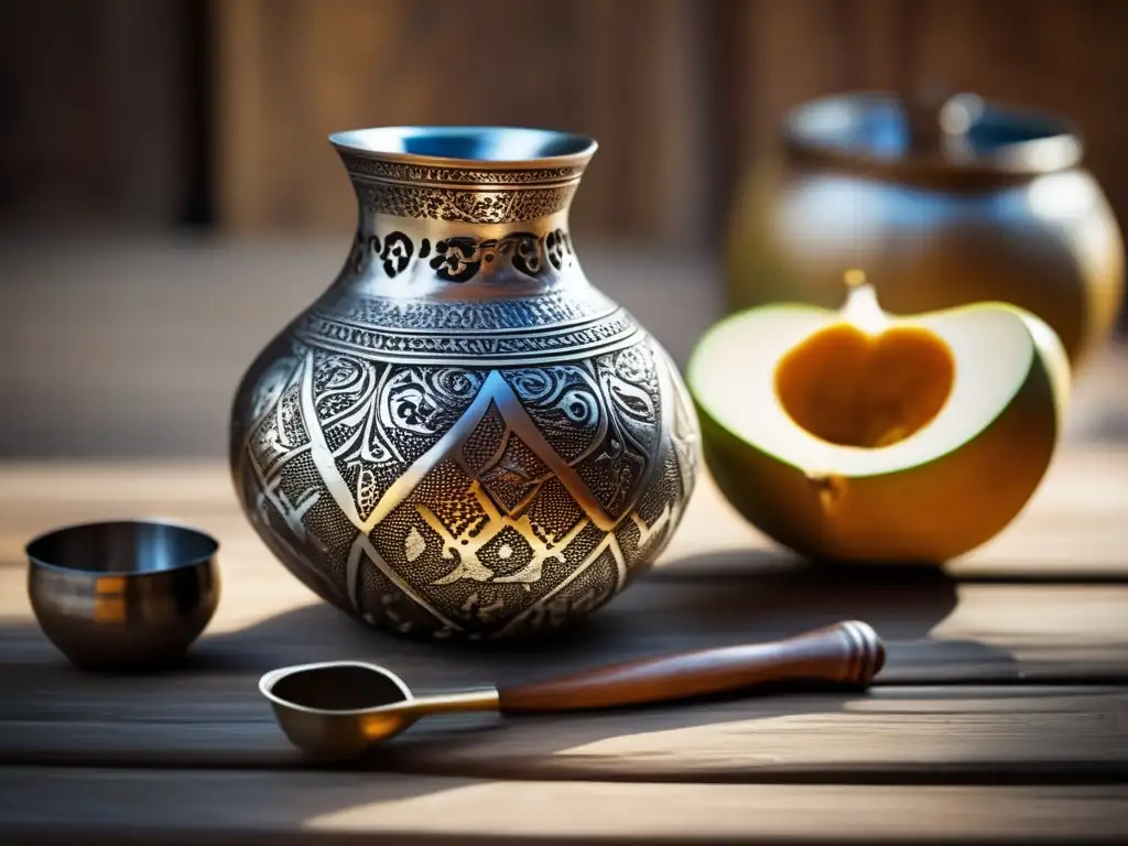 Mate gourd y bombilla: Combinando mate con comidas picantes tradición