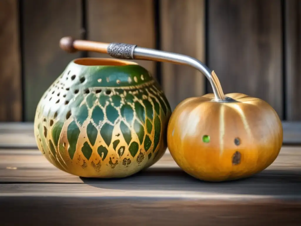 Mate Gourd y Bombilla vintage: Sabores y experiencia de cebado del mate