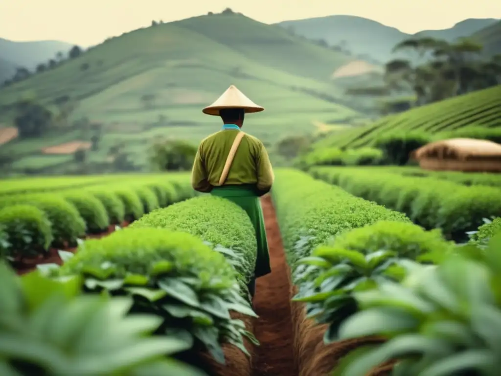 Plantación de yerba mate en comunidad rural: Producción de mate en comunidades locales