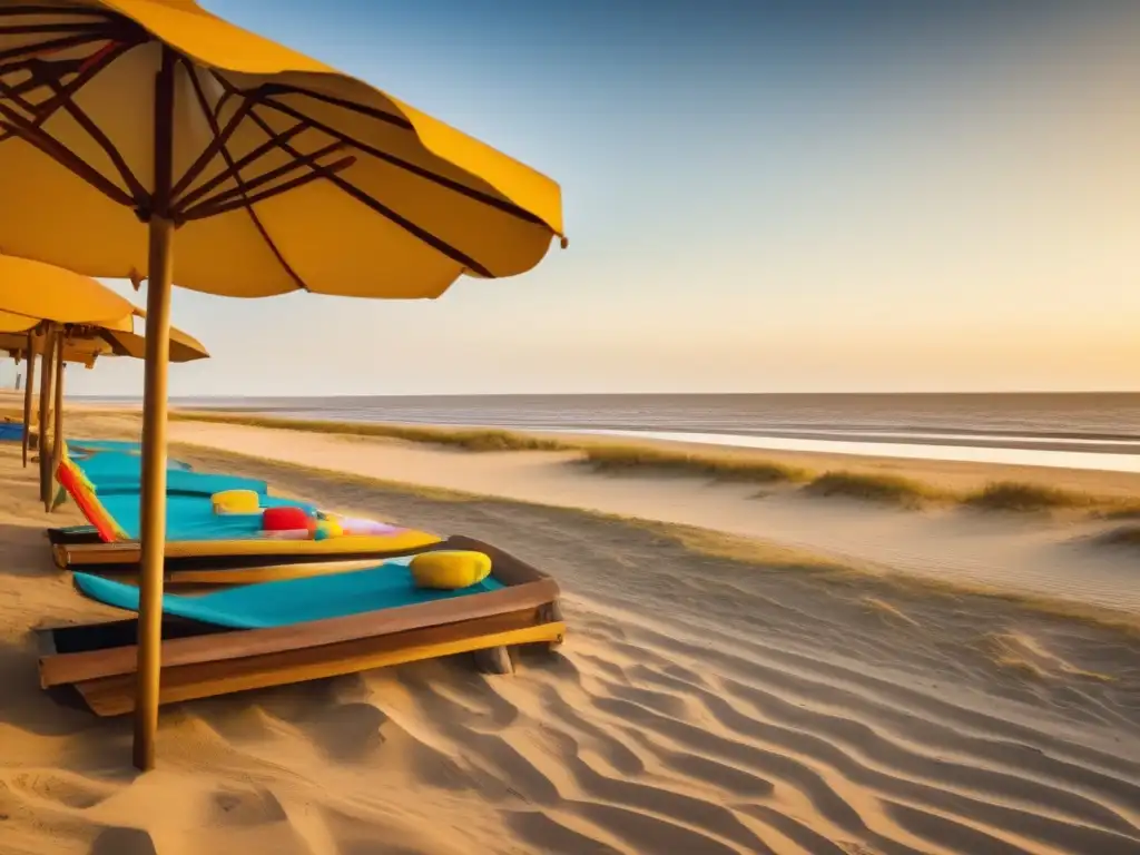 Tradición del mate en la costa: escena vintage de playa con mate y paisaje costero