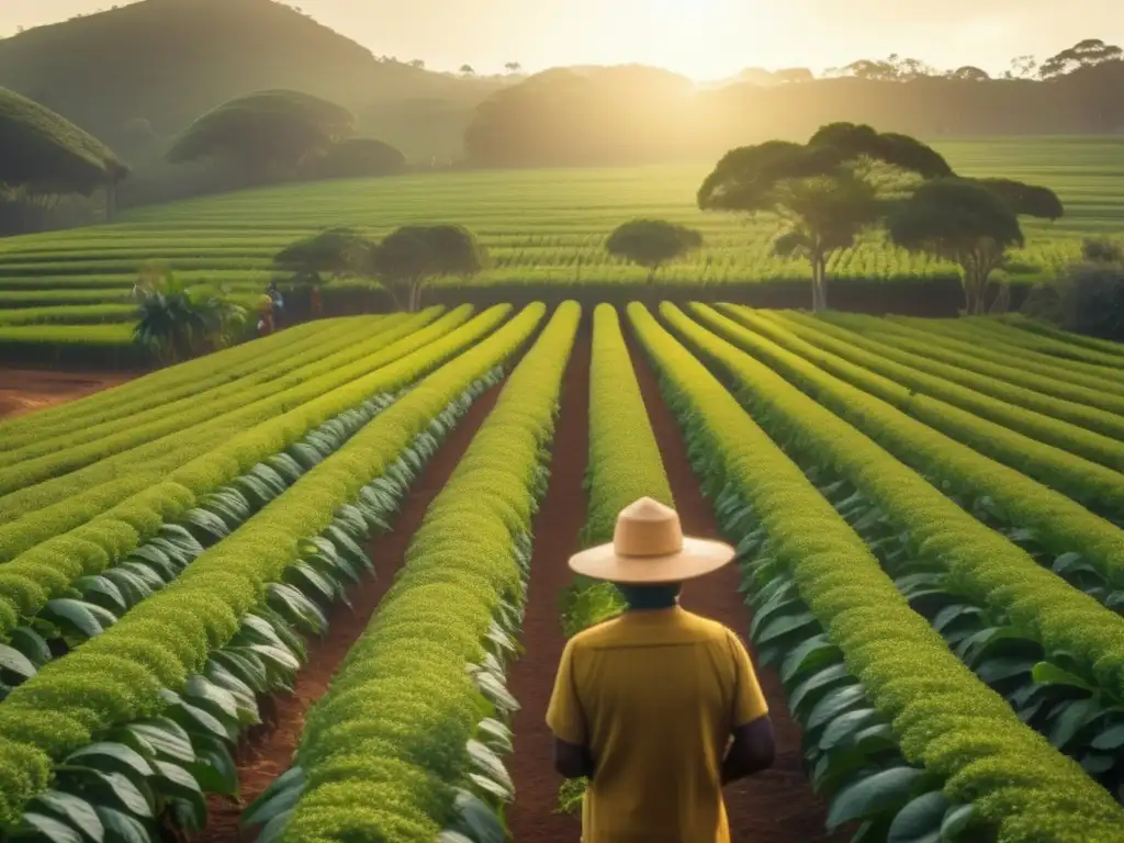 Plantación de yerba mate con cultivo orgánico y estrategias de manejo de plagas y enfermedades