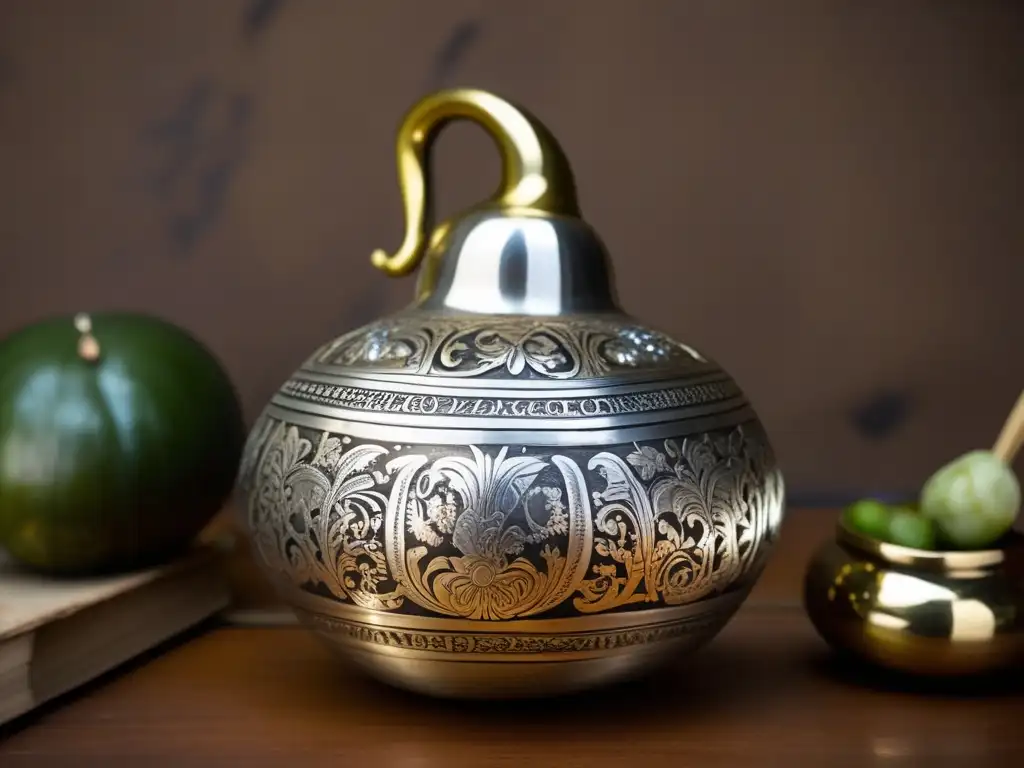 Mate gourd con detalles históricos de la independencia: Historia del mate en la independencia