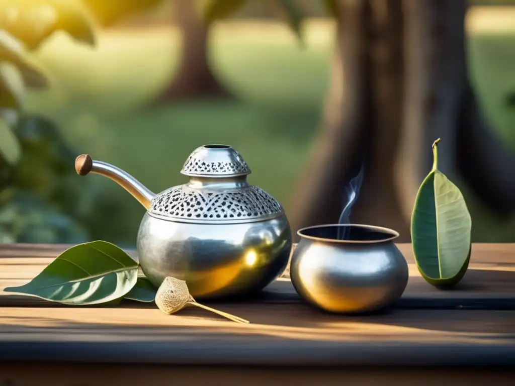 Mate: efecto calmante natural en una imagen vintage de una reunión tradicional sudamericana