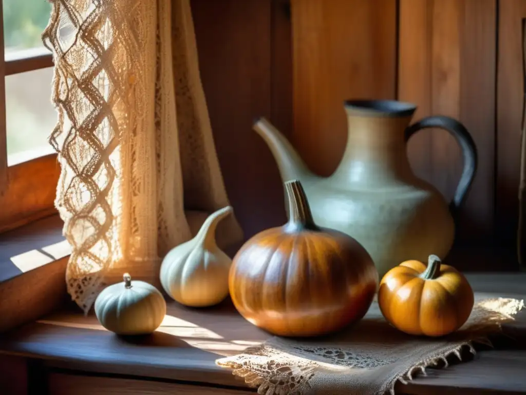 Tradición del mate en inmigrantes en una acogedora esquina de una casa argentina vintage, con luz cálida y detalles artesanales