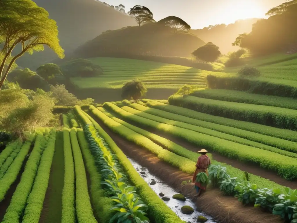 Plantación de yerba mate en 8k con biodiversidad preservada