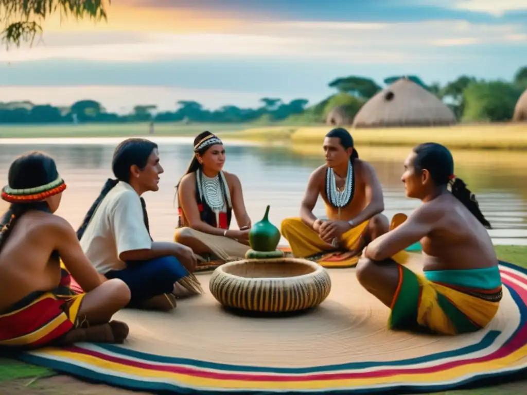 Tradición del mate en Rosario junto al río Paraná