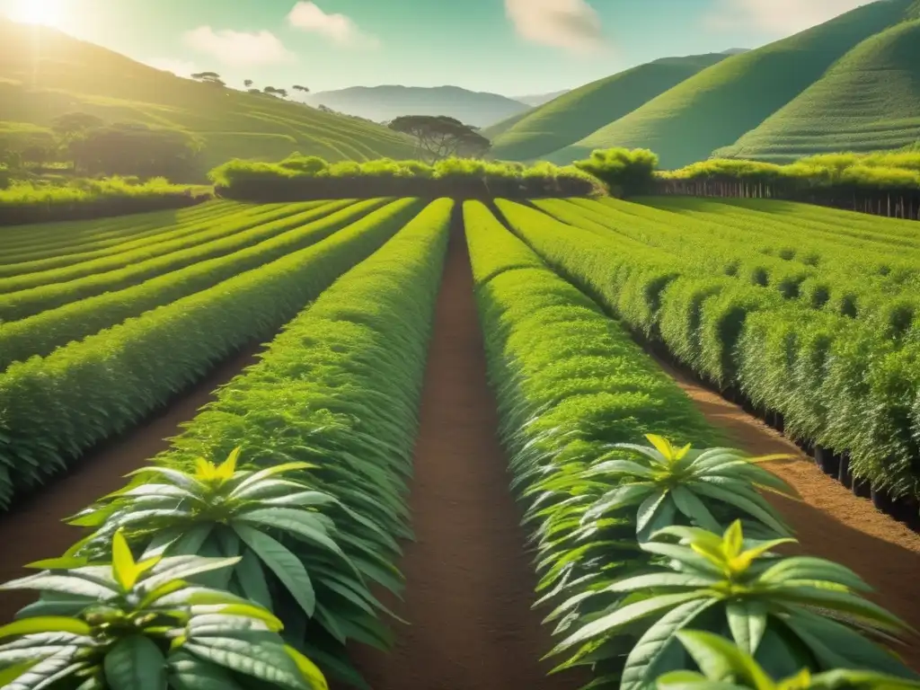 Plantación de yerba mate con automatización de siembra y cosecha