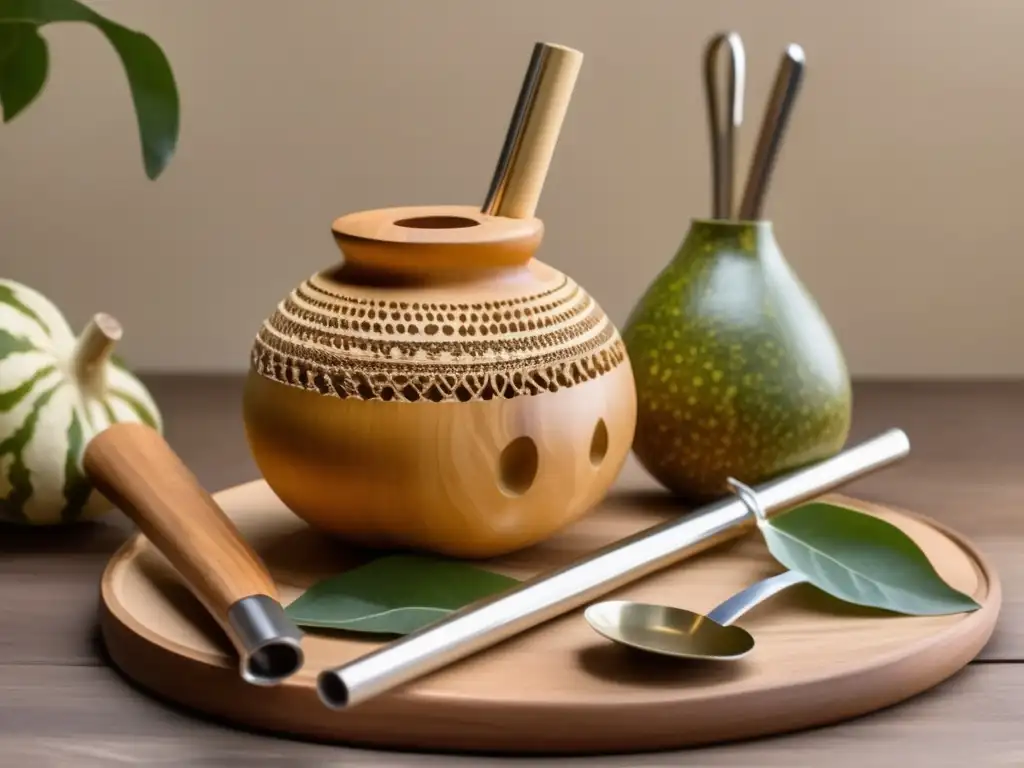 Mate sostenible con utensilios biodegradables