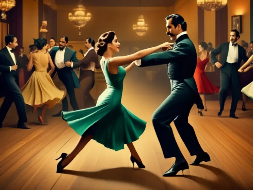Tradición del mate en el tango: Un Rincón para Cada Tradición (Vintage Image)