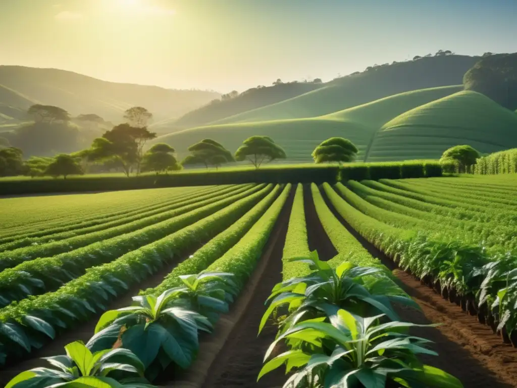 Plantación de mate con técnicas de riego inteligente