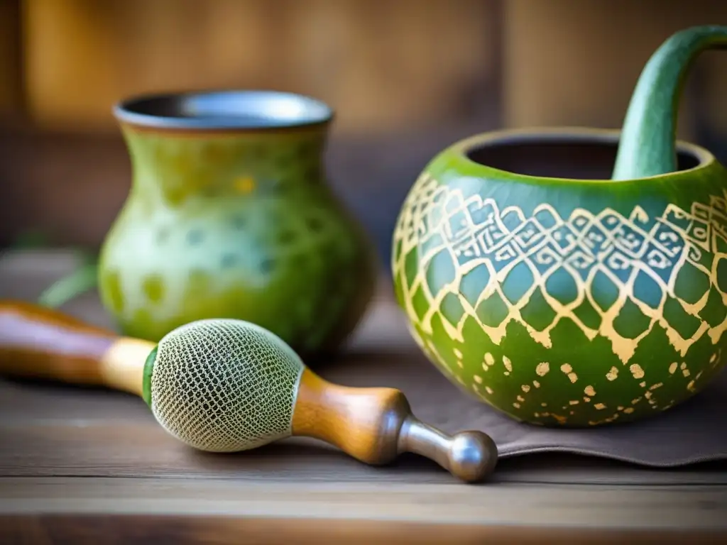 Mate gourd and bombilla con yerba mate: tradición rioplatense y beneficios para el rendimiento diario