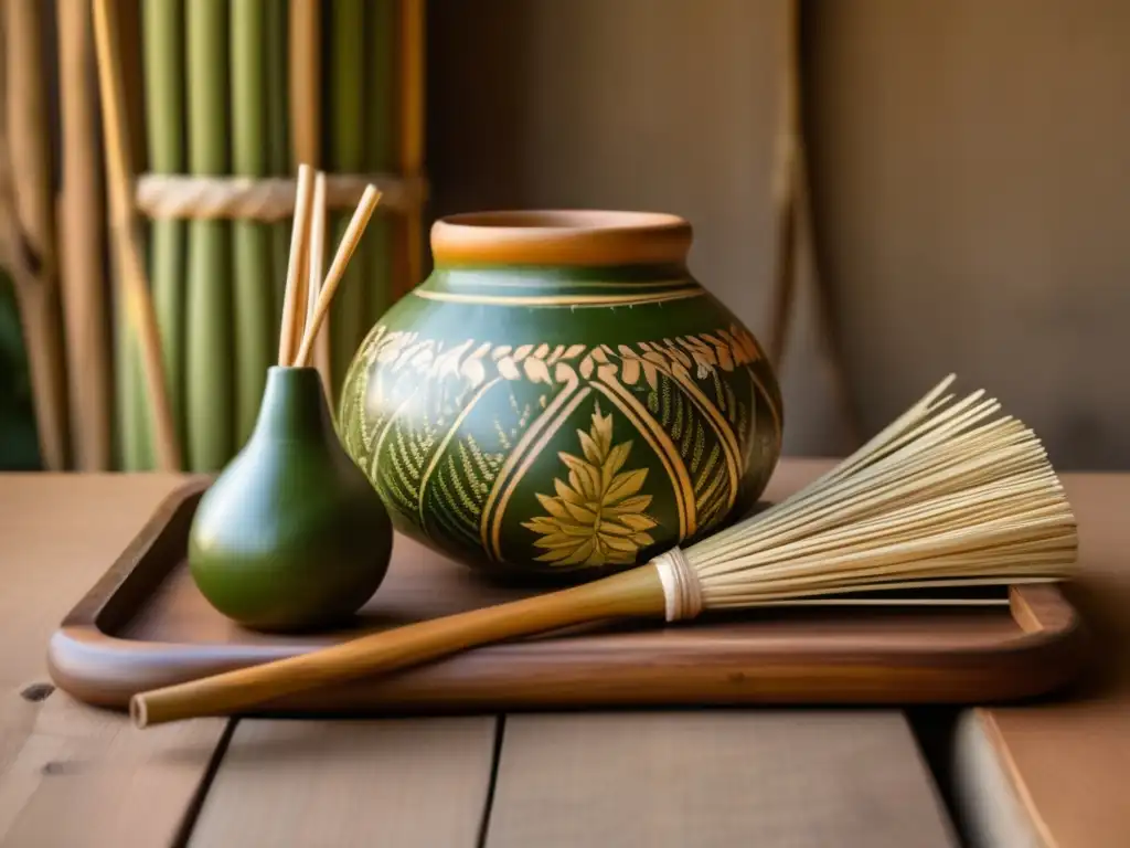 Mate yerbatera con bombilla, gourd vintage de cerámica adornada con flores, beneficios del mate para sistema inmunológico