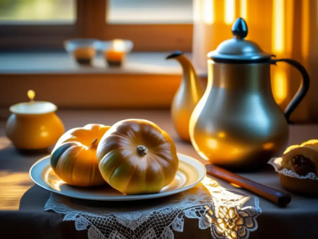 Mesa de mate con tradicionales facturas argentinas y señales de calidez